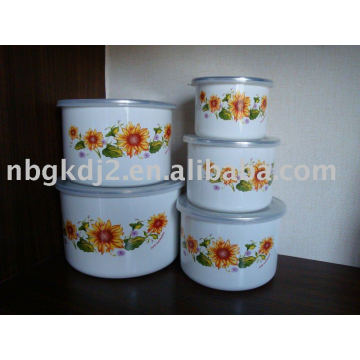 porcelain enamel mixing bowl sets for promotion